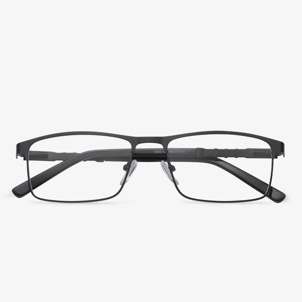 Black Rectangle Glasses - Roy | KoalaEye