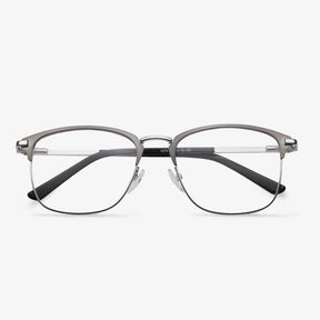 Rectangle Gray Frame Eyeglasses- Les | KoalaEye