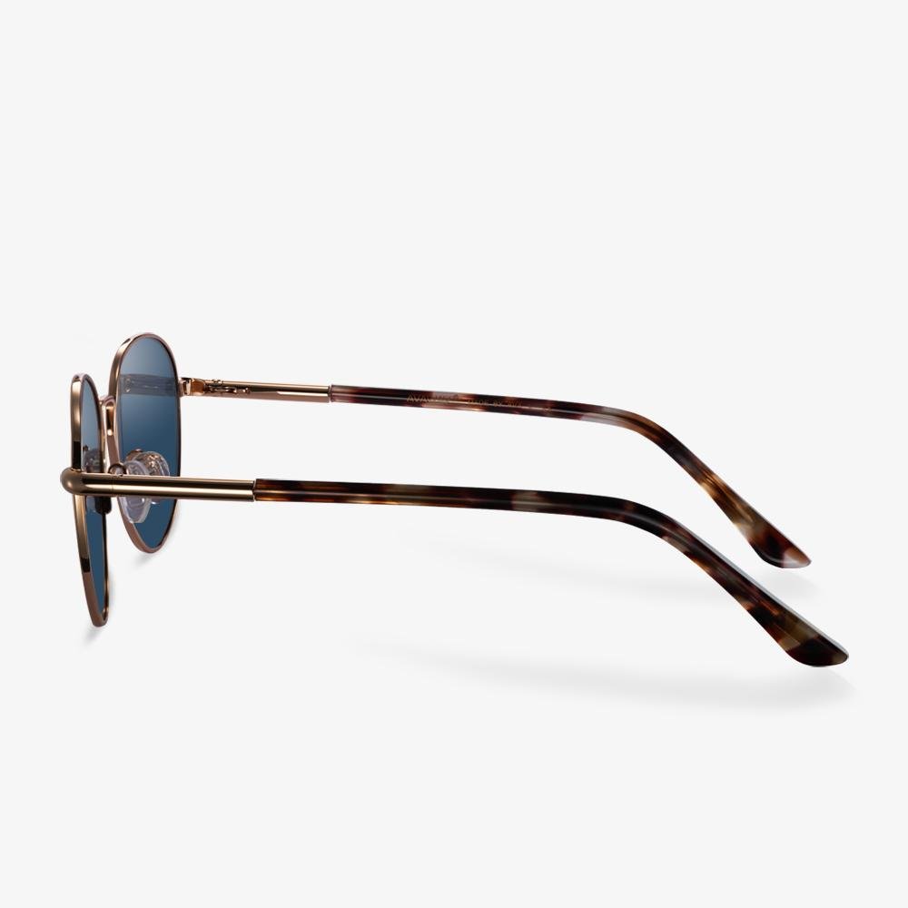 Gold Round Frame Sunglasses  | KOALAEYE
